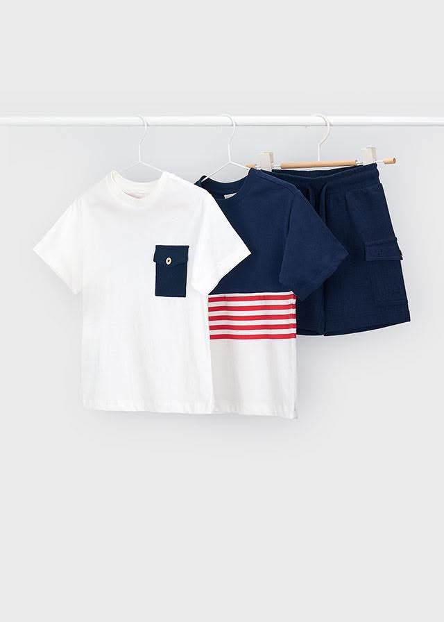 Mayoral boys 3 piece t shirt set
