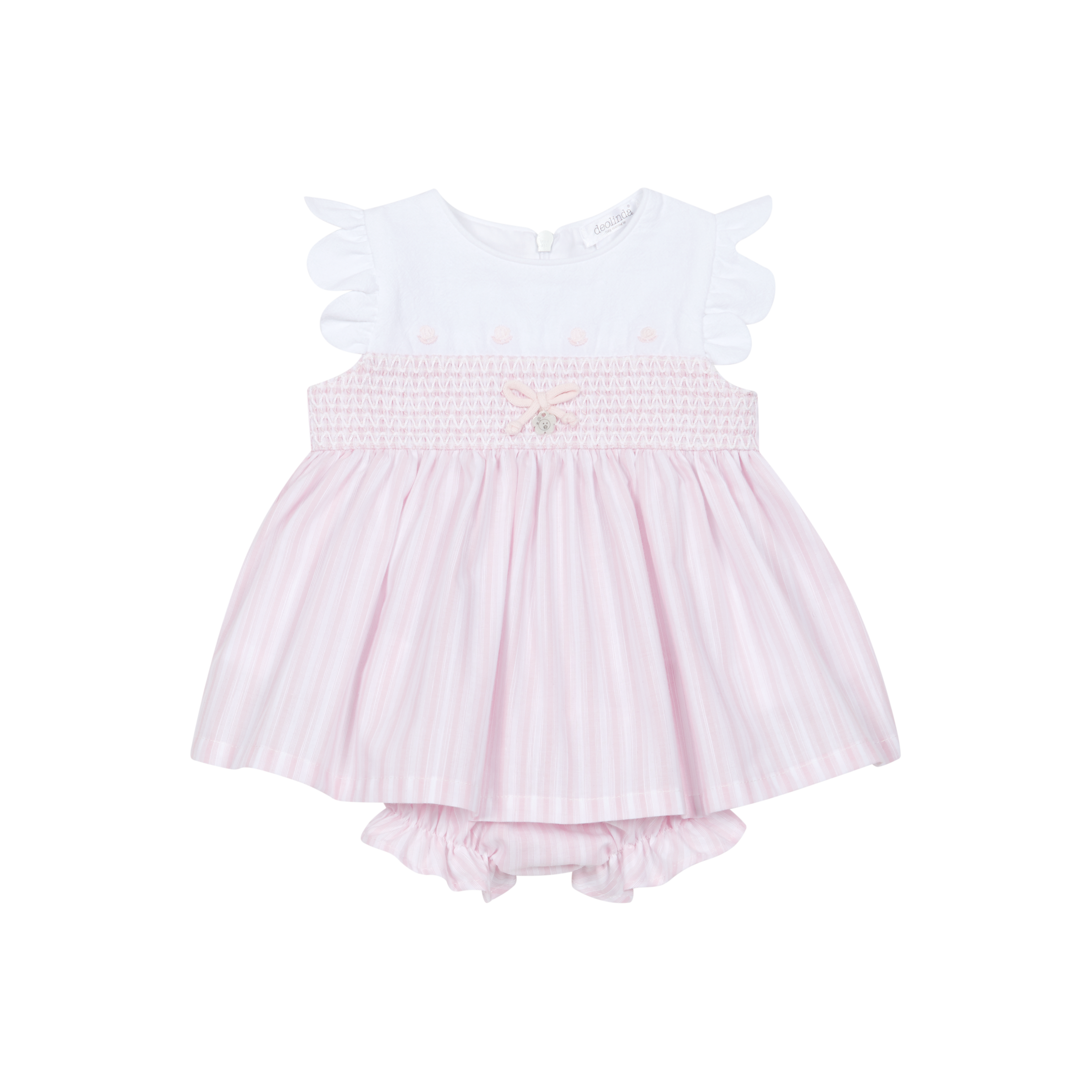 Deolinda baby girls striped dress & bloomers DBV26307