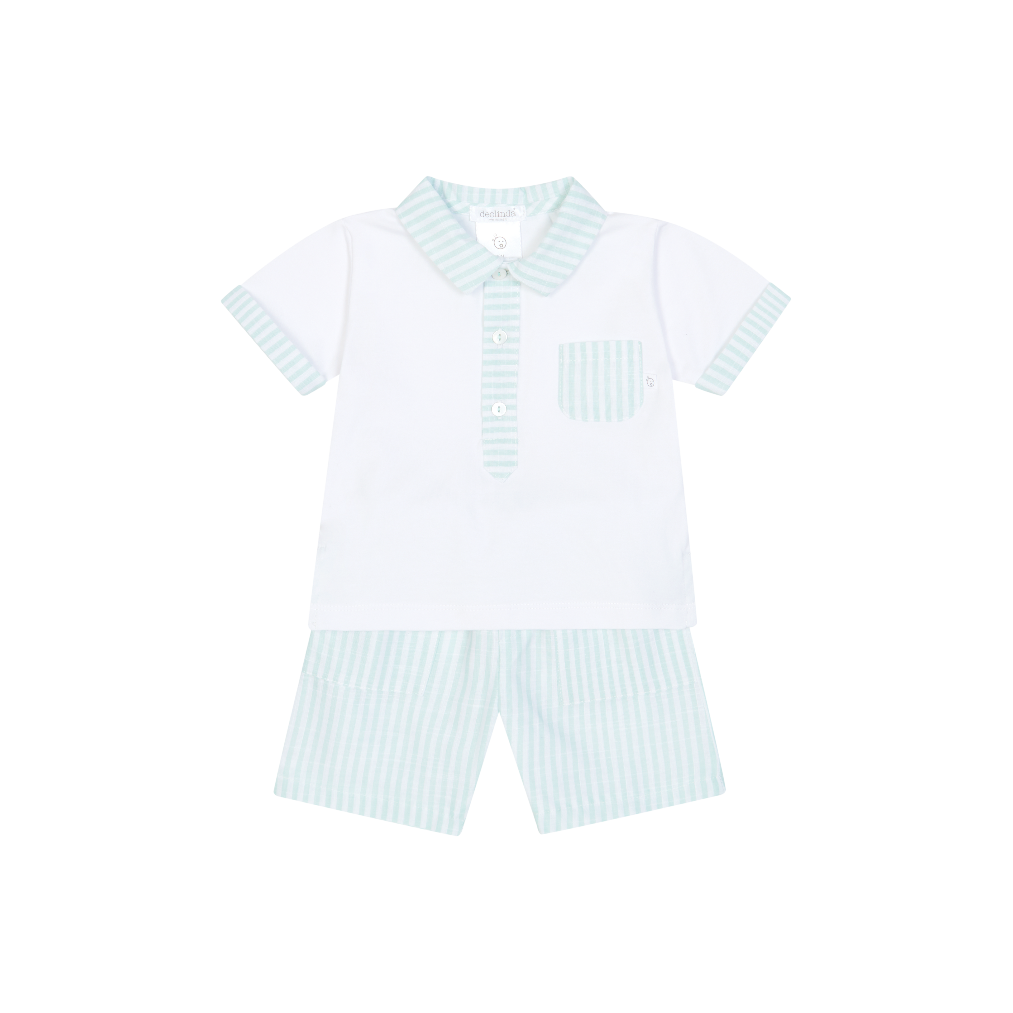 Deolinda boys mint shorts set DBV26647