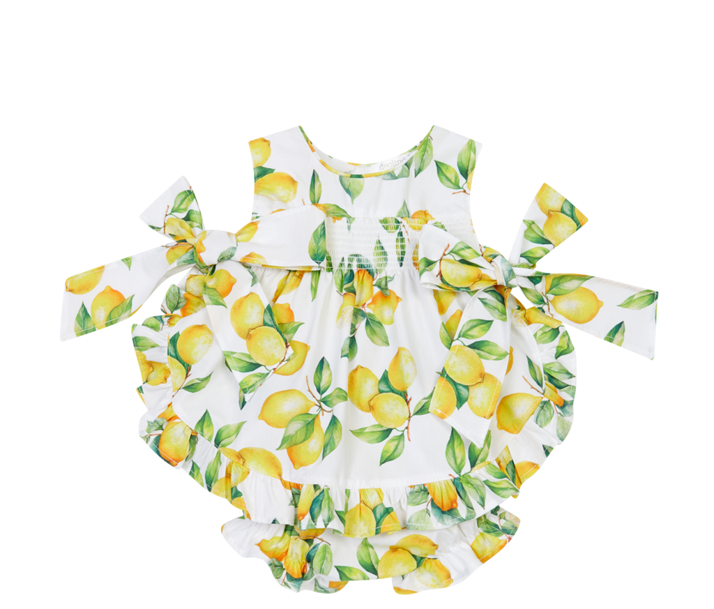 Deolinda girls lemon shorts set DBV26323