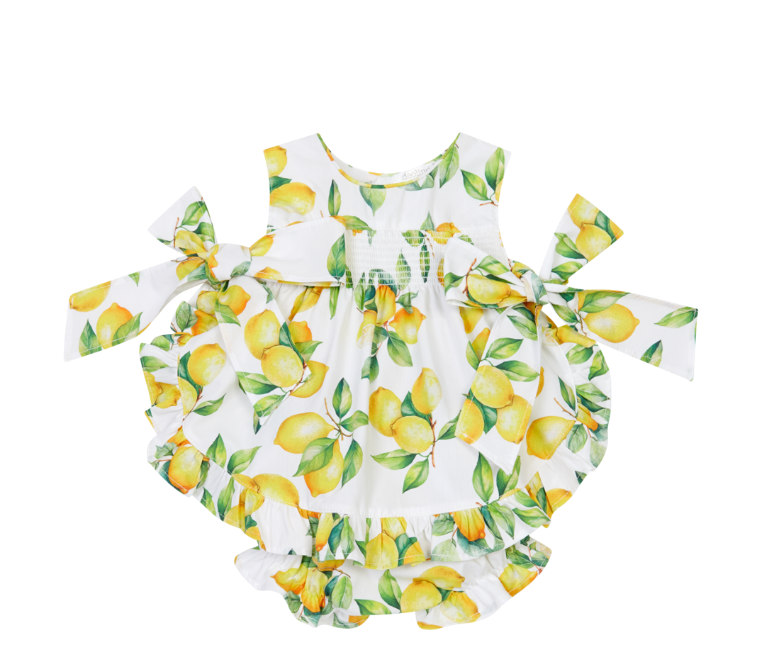 Deolinda girls lemon shorts set DBV26323
