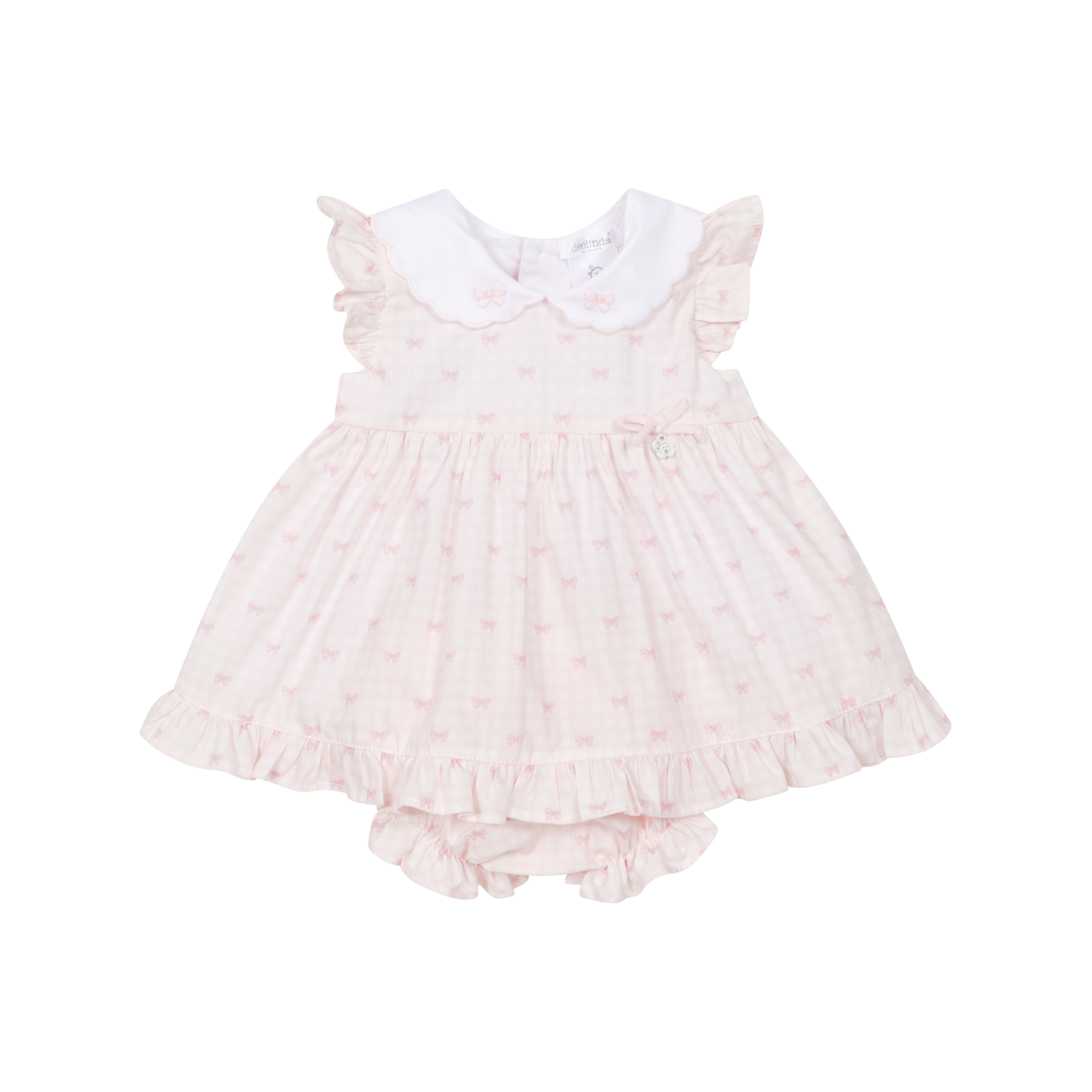 Deolinda baby girls bow dress & bloomers DBV26304