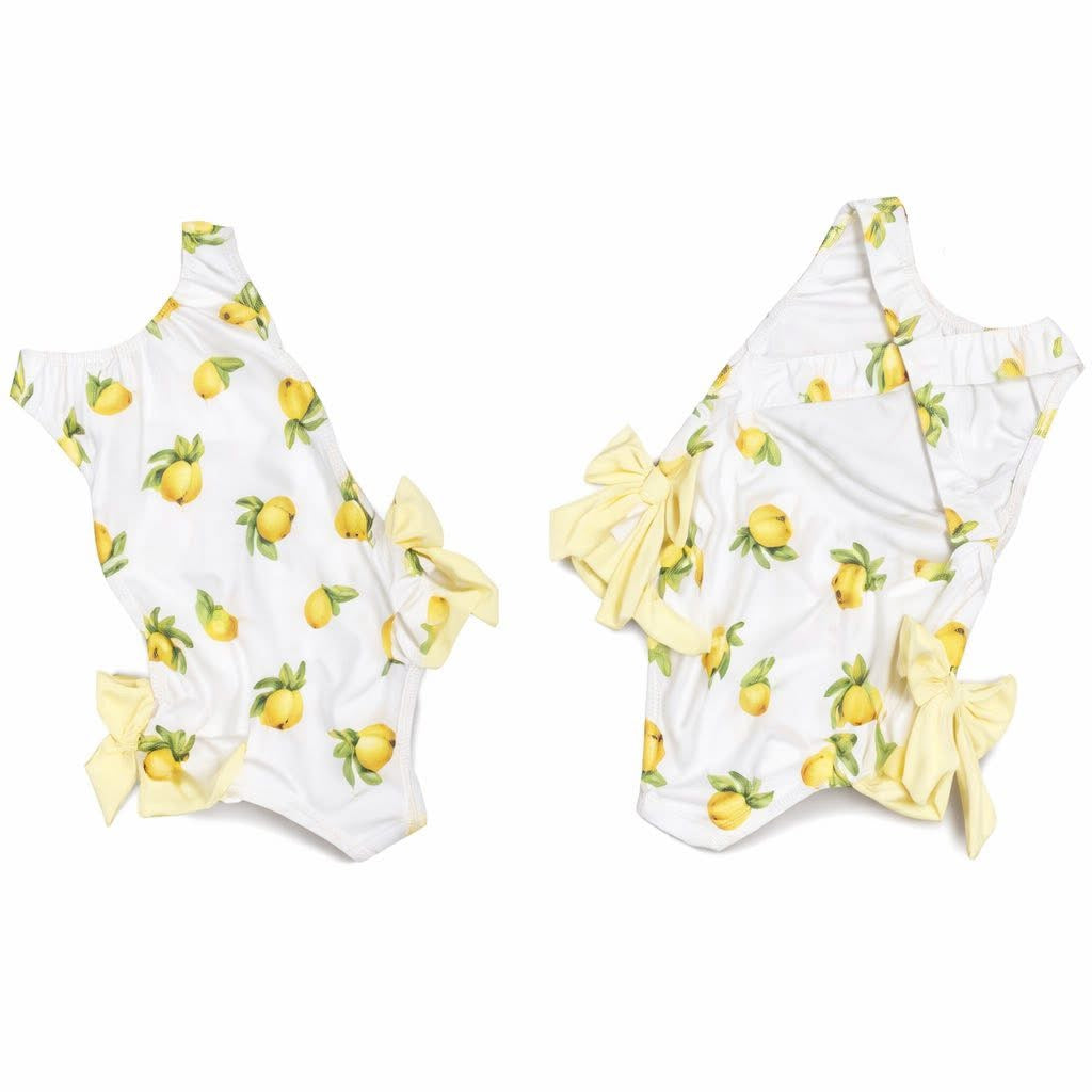 Girls lemon swimming costume