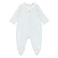 Blues Baby mint green embroidered  boys baby grow BB2297