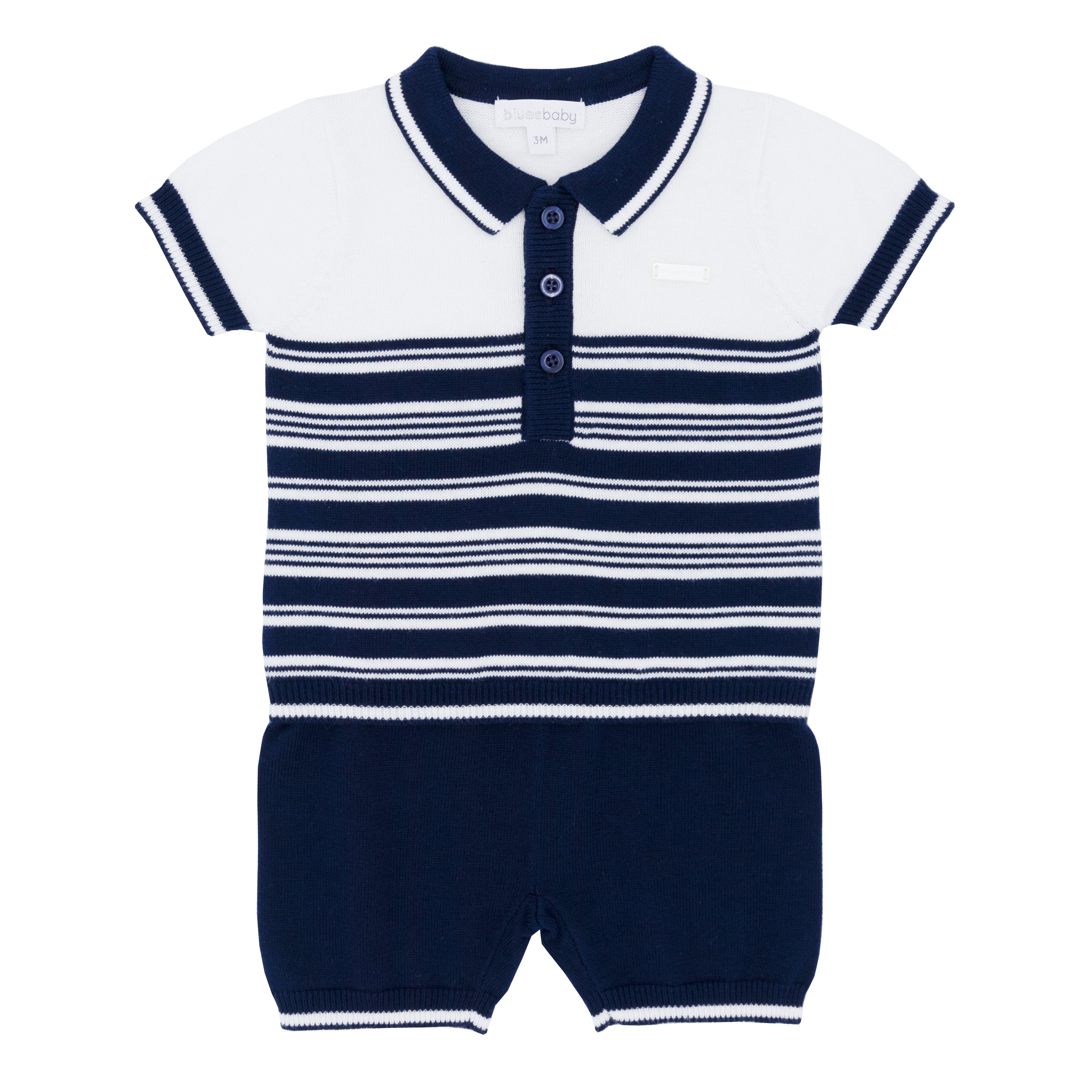 Blues Baby navy bits knitted sets Bb1345