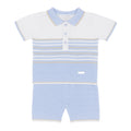 Blues Baby boys knitted shorts set BB2021