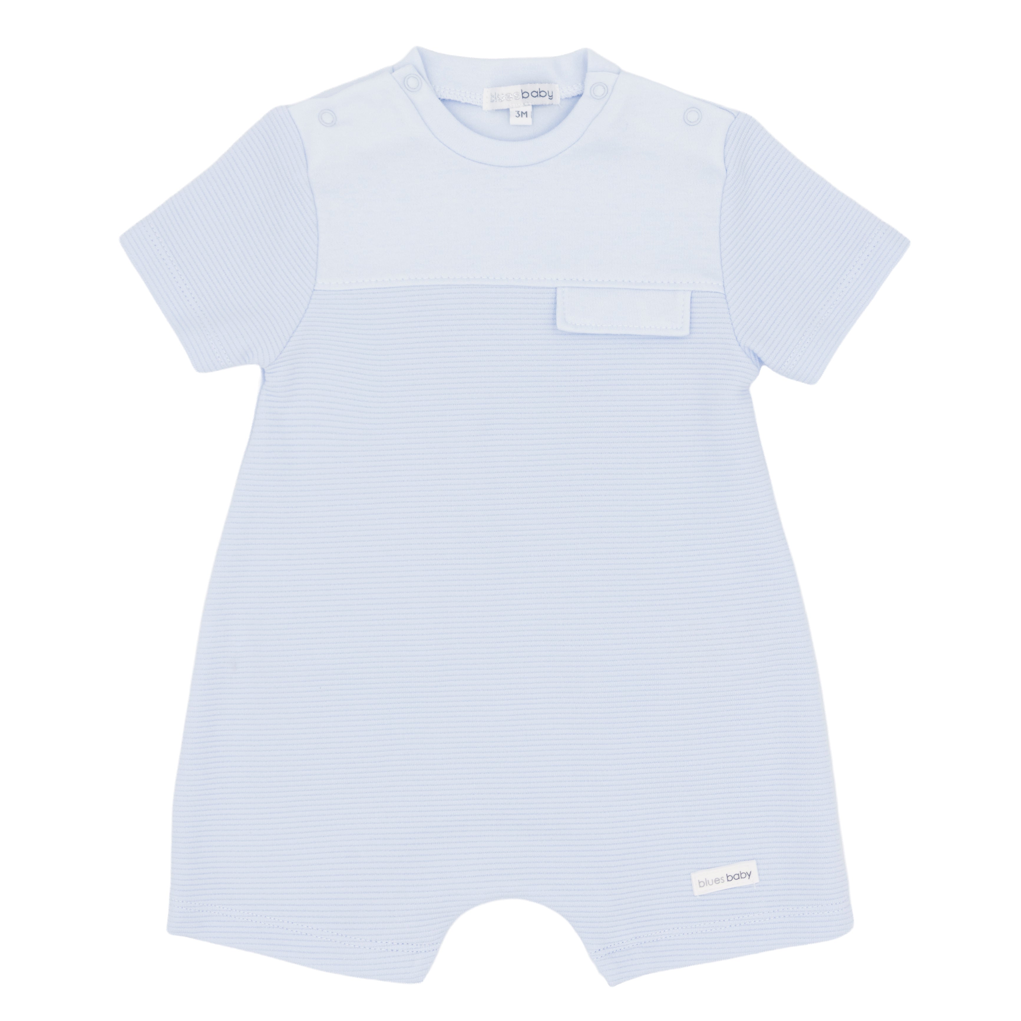 Blues Baby boys blue romper BB3064