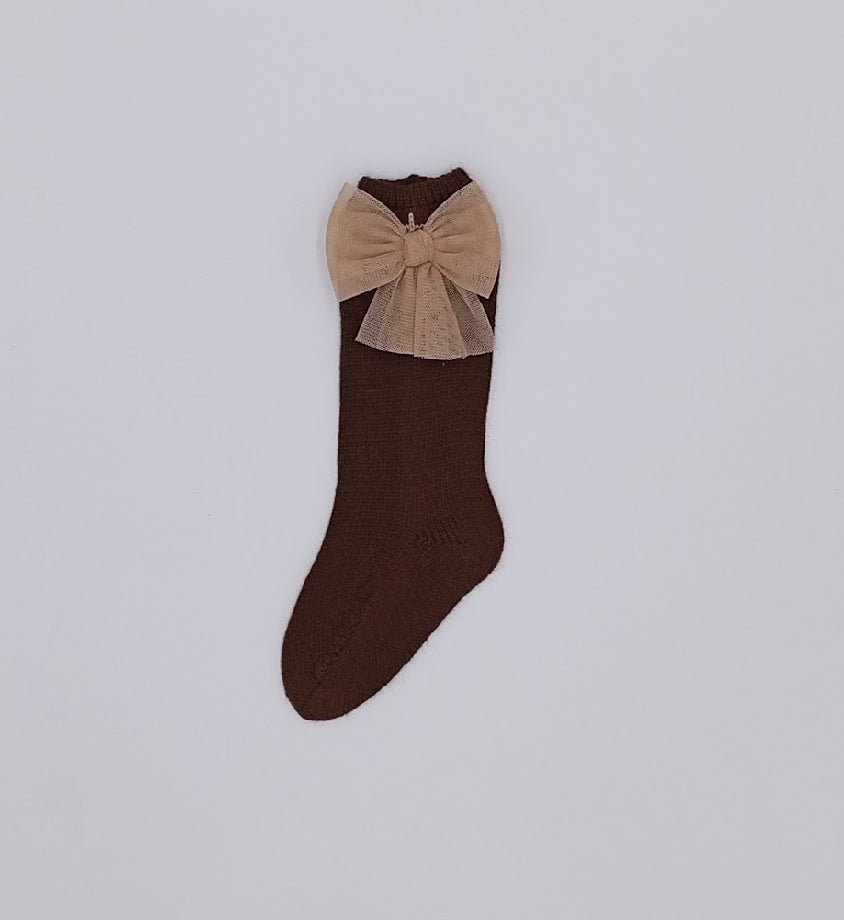 Pre order Rahigo girls brown socks 26213
