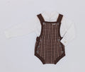 Preorder Rahigo baby boys chocolate 2 piece romper set
