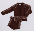 Pre order Rahigo boys chocolate shorts & jumper set
