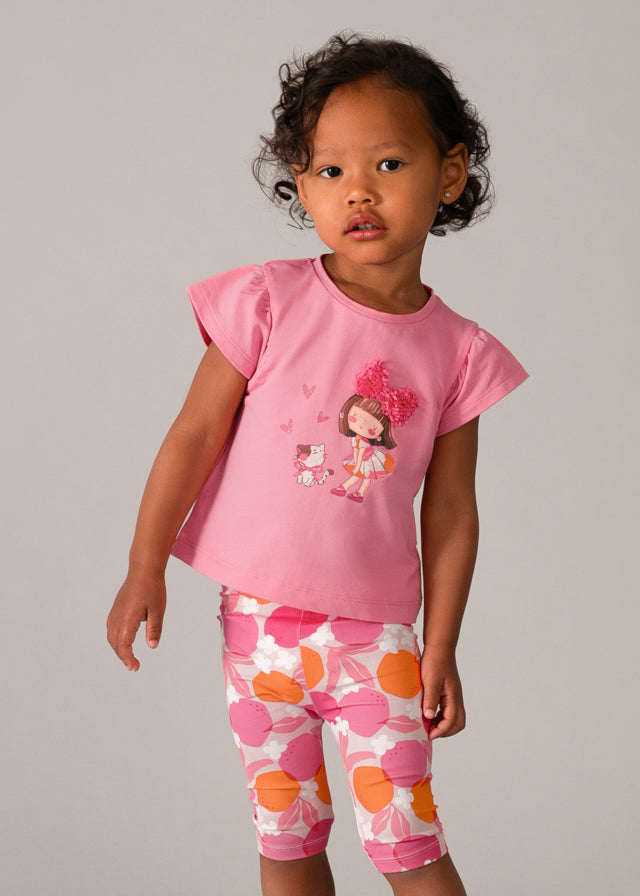 Mayoral girls orange leggging set 1.751