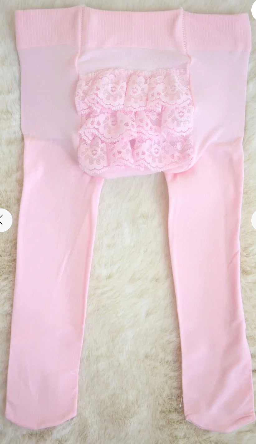 Pex frilled bum tights