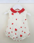 Pex baby girls strawberrry romper