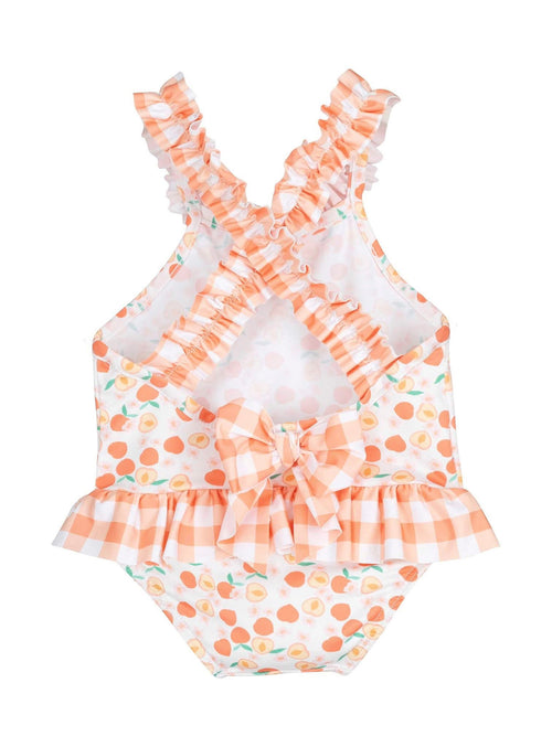 Calamaro girls orange swimsuit 23819