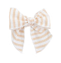 Calamaro girls matching orange hair bow 77144