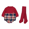 Pre order -Mayoral baby boys tartan romper set 2.681