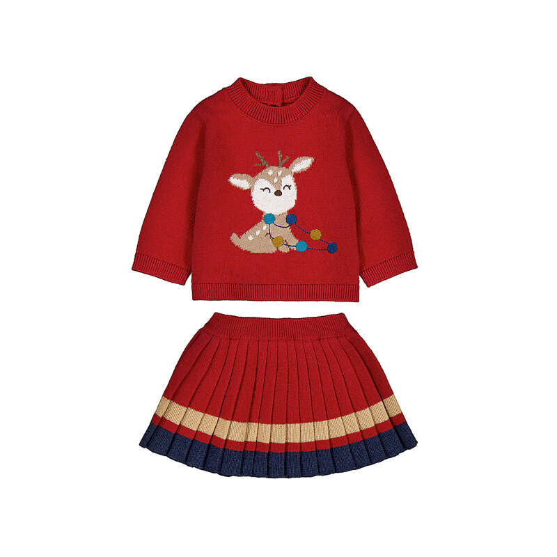 Pre order Mayoral baby girls reindeer skirt set 2.829