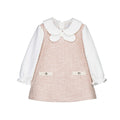 Pre order Mayoral girls pink tweed dress 2.948
