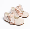 Tia London cream patent girls shoes
