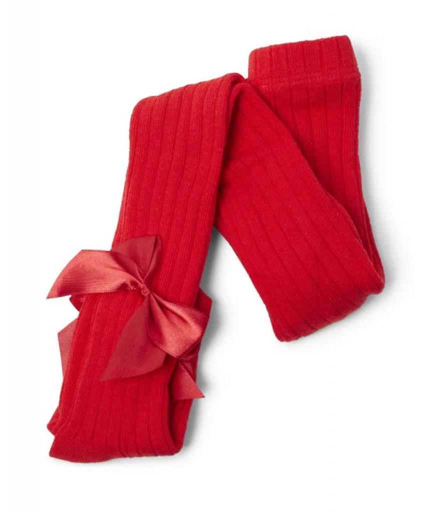 Sevva red baby girls tights