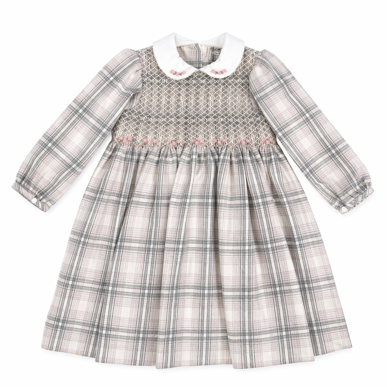 Pre order Sarah louise grey smocked dress 013954