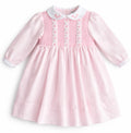 Pre order Sarah louise pink smocked dress 013923