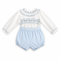 Pre order Sarah louise blouse smocked shorts set 013927