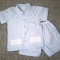 Mabini blue smocked pyjamas