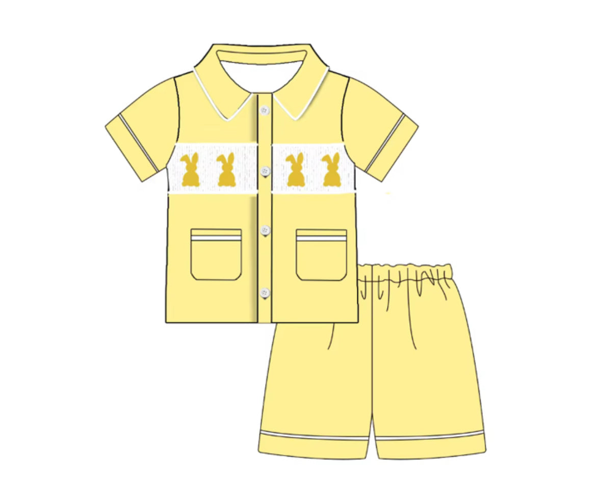 Envy My Baby lemon bunny boys jamas -preorder 💛