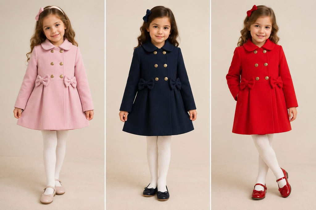 The Winnie coat pink / navy /red
