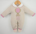 Pex knitted pink teddy babygrows