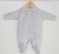 Pex early baby velour grey babygrow 3-5lb