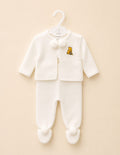 Neutral baby knitted set