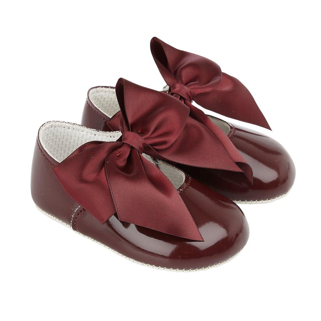 Baypod burgandy soft sole shoes