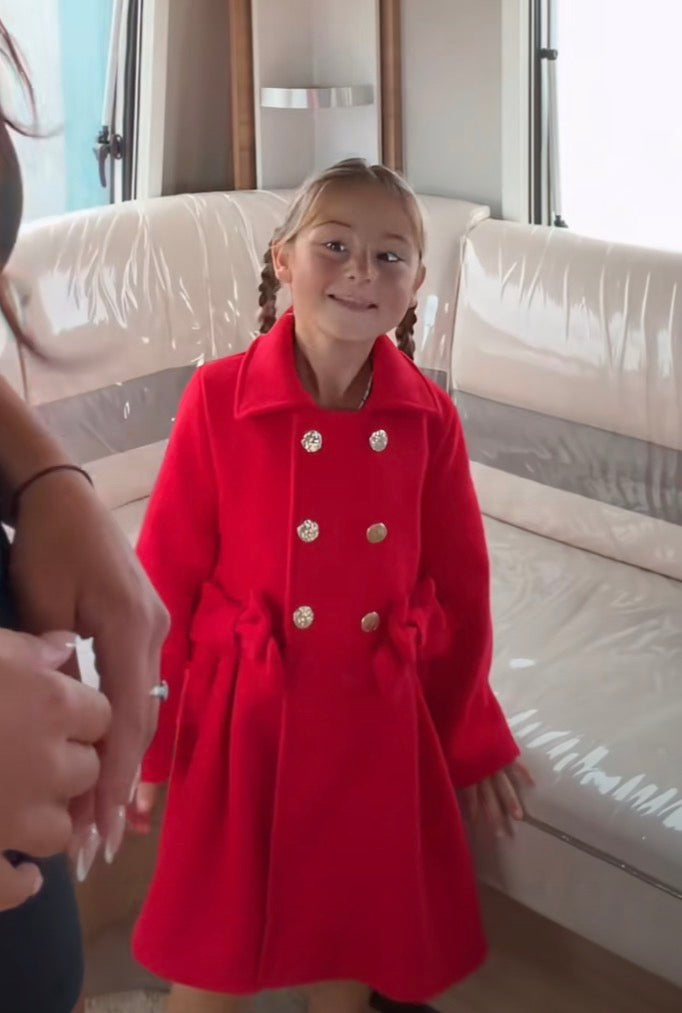 The Winnie coat pink / navy /red
