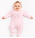 Kleo kids baby girls heart babygrow