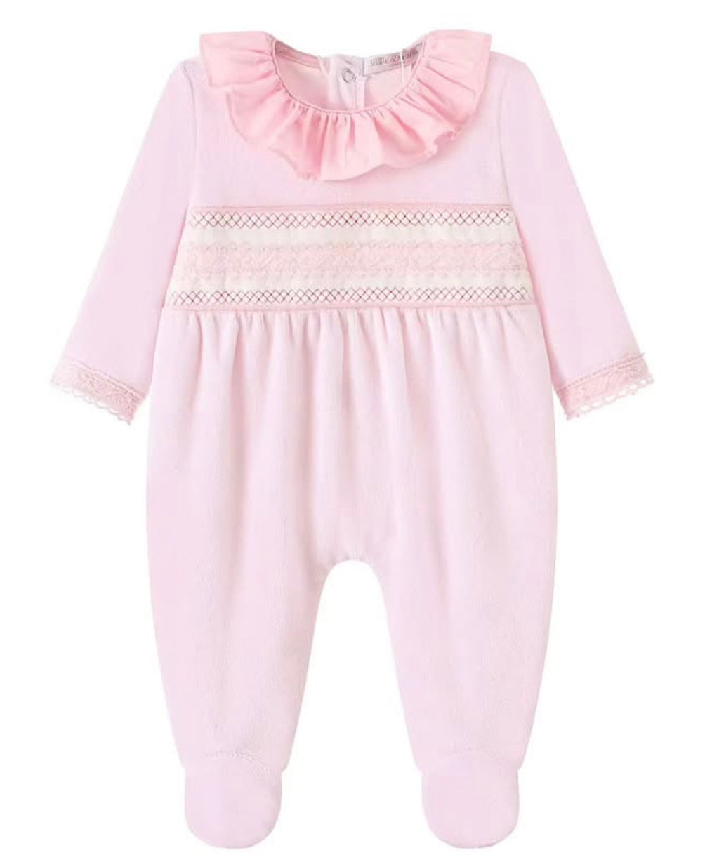 Little Dreams girls laced babygrow