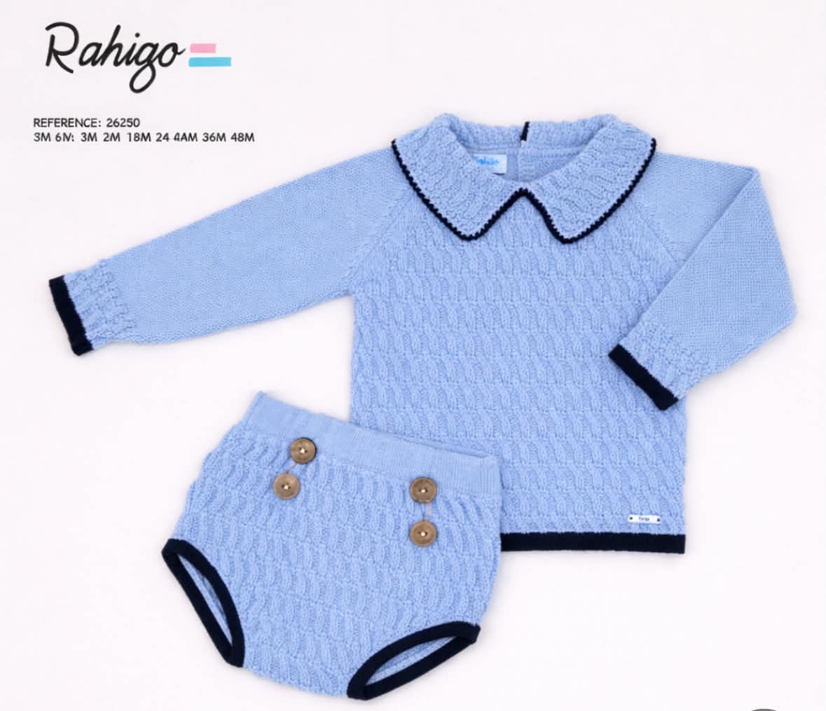 Pre order Rahigo boys blue 2 piece jumper set