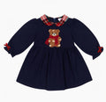 Deolinda navy bear girls  dress 26420