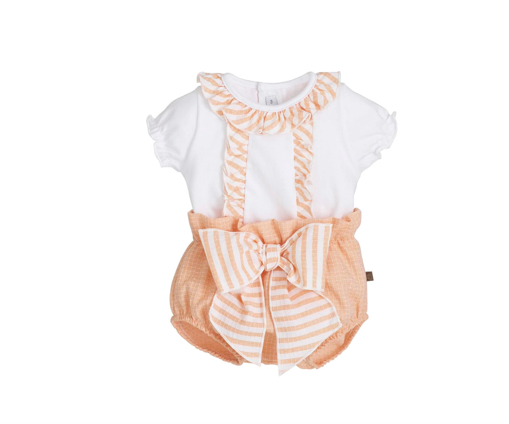 Calamaro baby girls orange jam pants set -pre order 11322