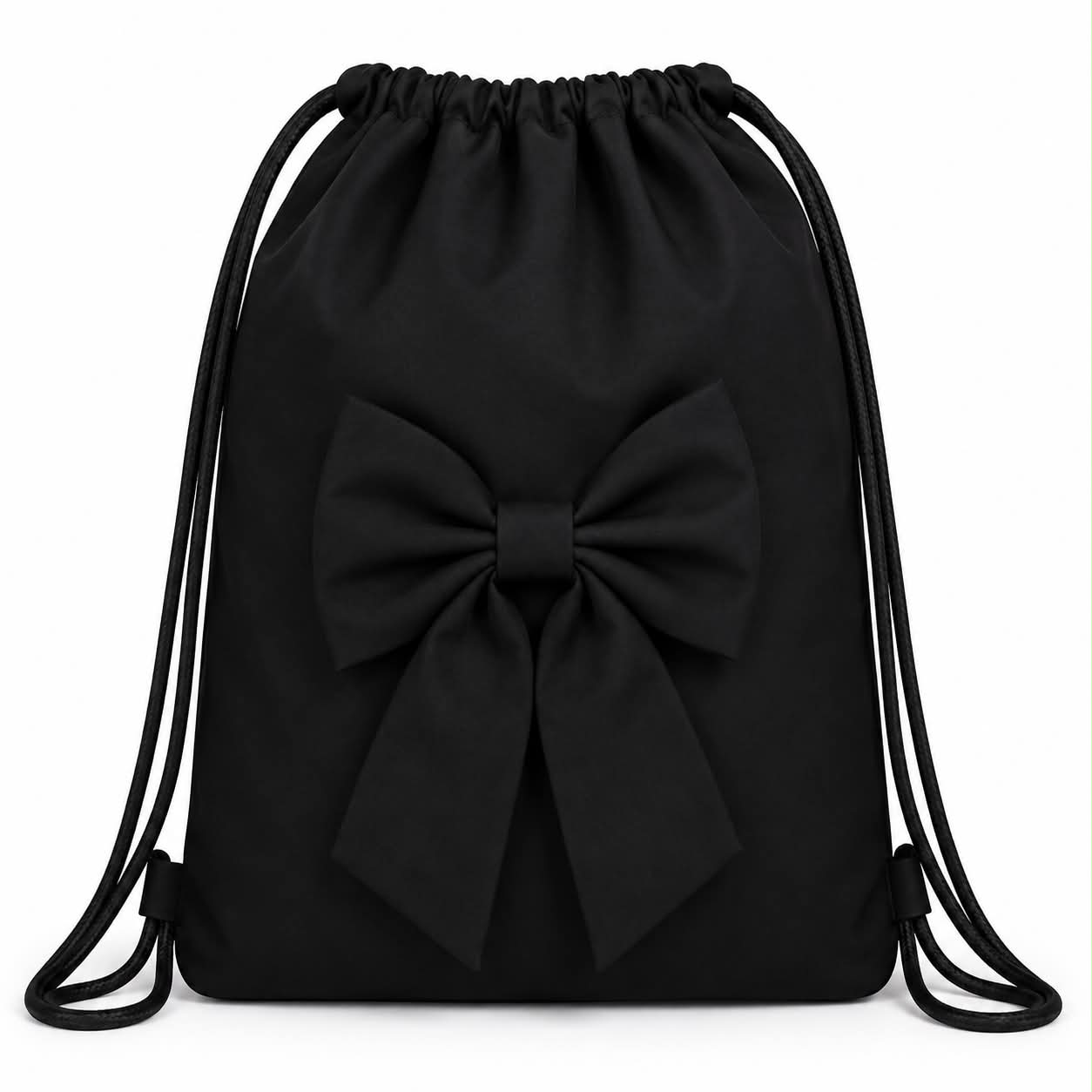 Girls bow school bag  navy/grey /black