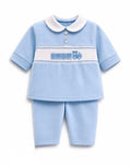 Kleo kids baby boys smocked train 2 piece set