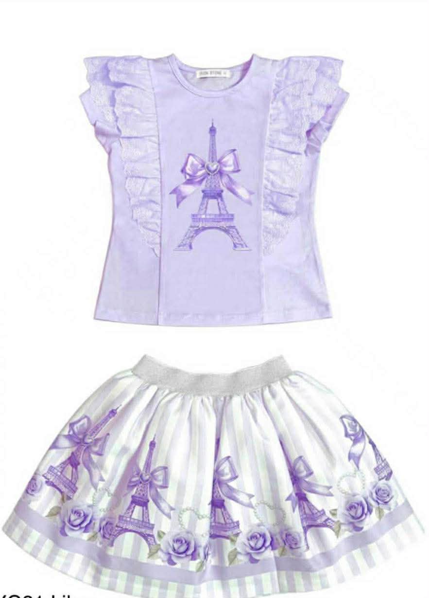 Giorgio Bambini Eiffel Tower girls skirts sets pre order