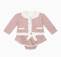 Deolinda baby girls pink 3 piece set 261101