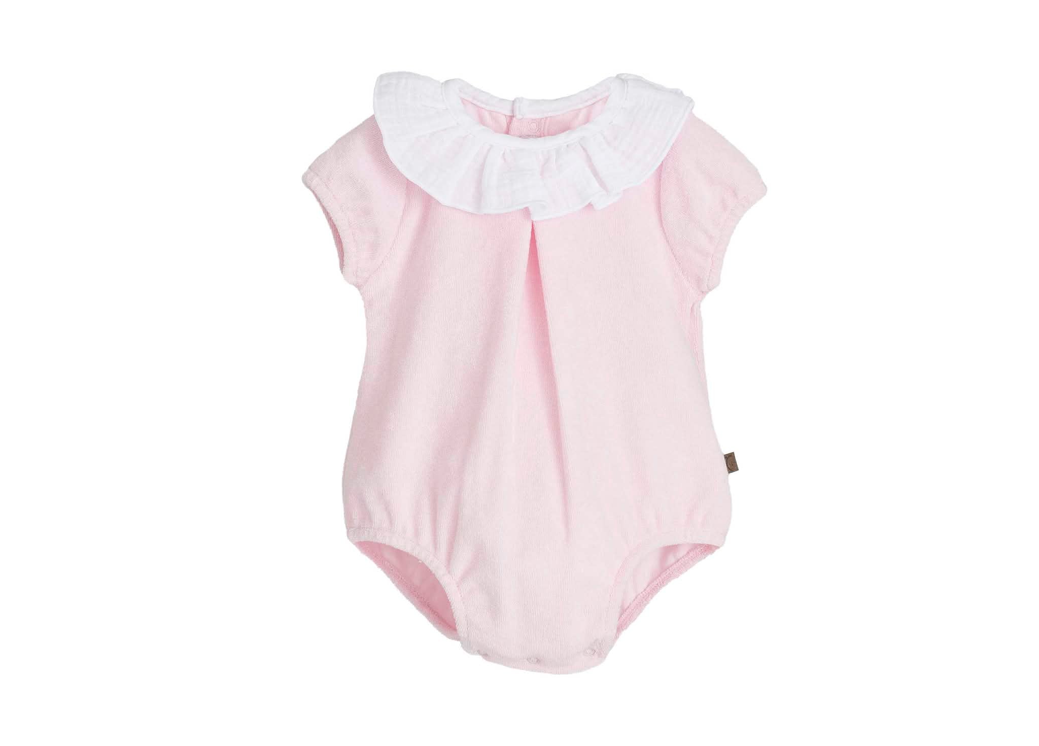 Calamaro girls pink romper -pre order 32539