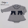 Rahigo girls  Aline knitted grey dress