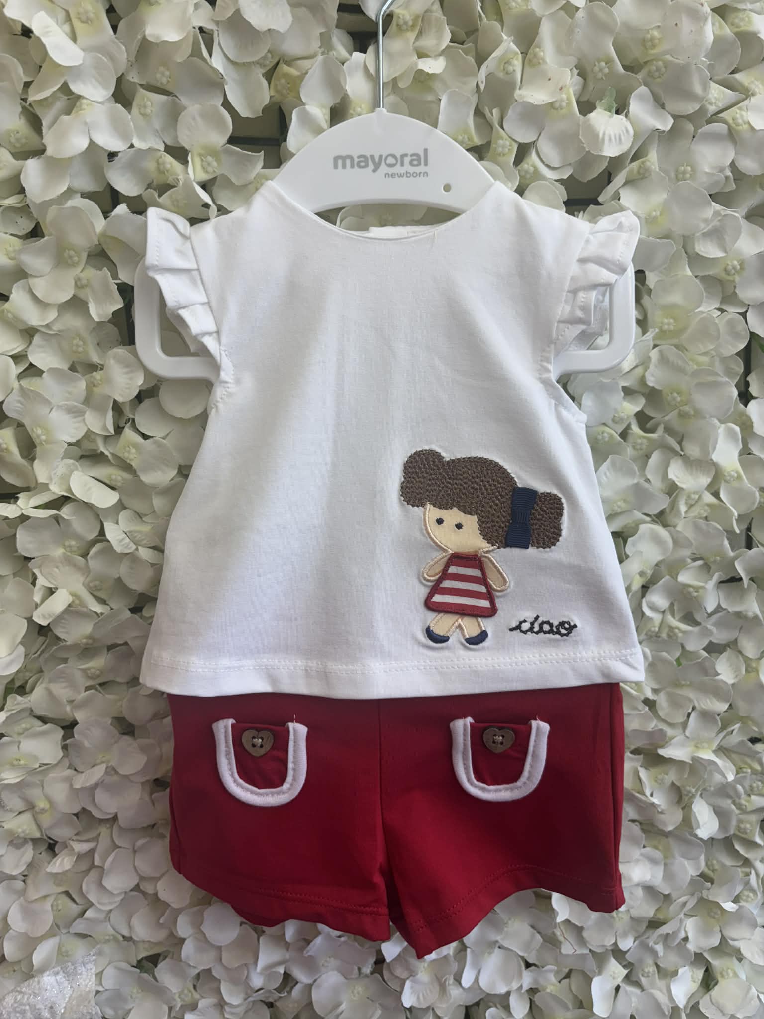 Mayoral baby girls summer shorts set
