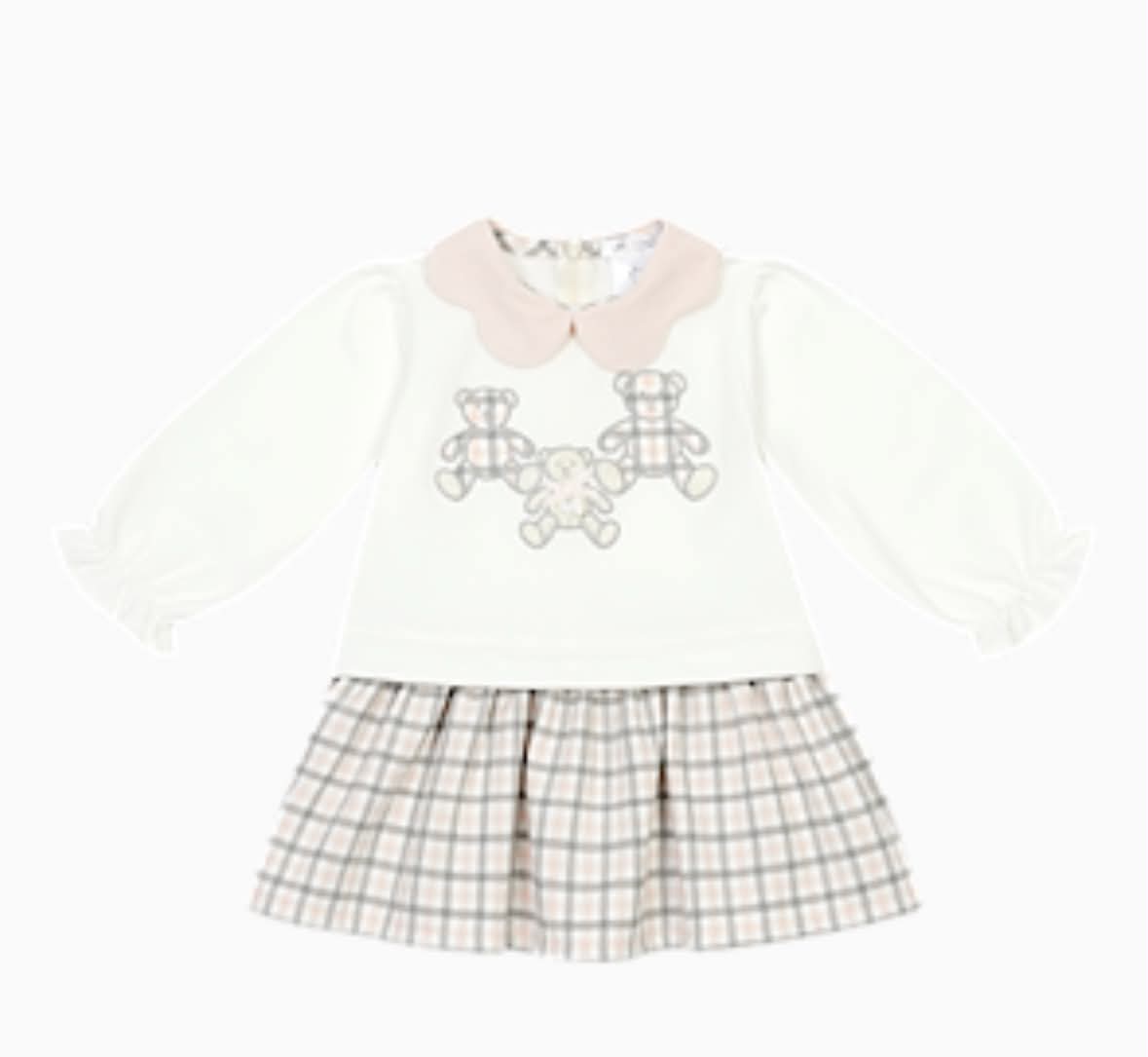 Deolinda baby girls Teddy cheques dress 26411