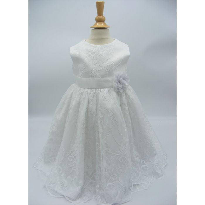 Visara White Lace Party/Christening/Bridesmaid Dress
