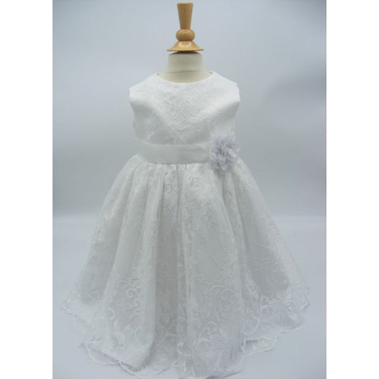 Visara White Lace Party/Christening/Bridesmaid Dress